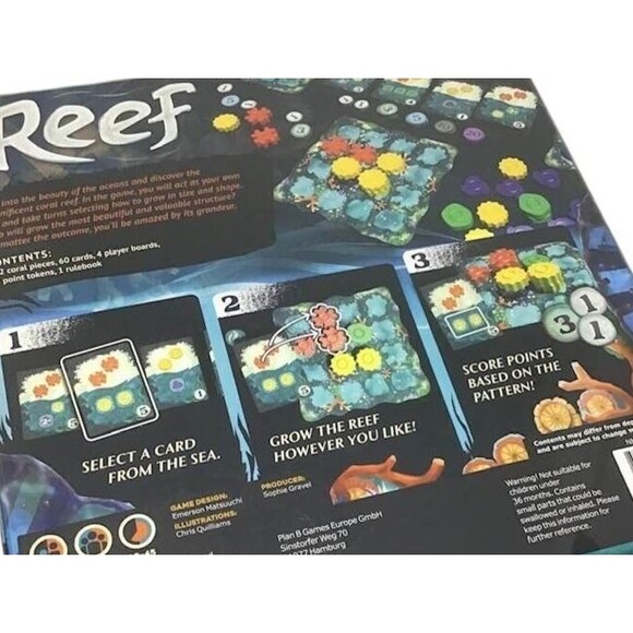 Reef Game Ocean Coral Grow Build Cards Board Emerson Matsuuchi NEW Sealed - Picture 6 of 6